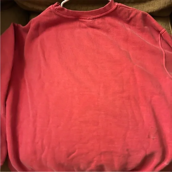 Seaside Pink Crew Neck Sweater. Vintage Style - Picture 6 of 6